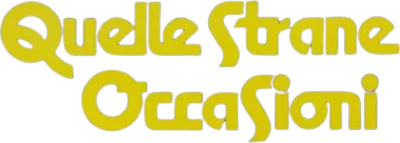 Quelle strane occasioni